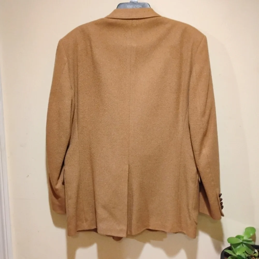 Stafford Vintage Camel Wool Blend Blazer Suit Jacket. Size 44 R​​​